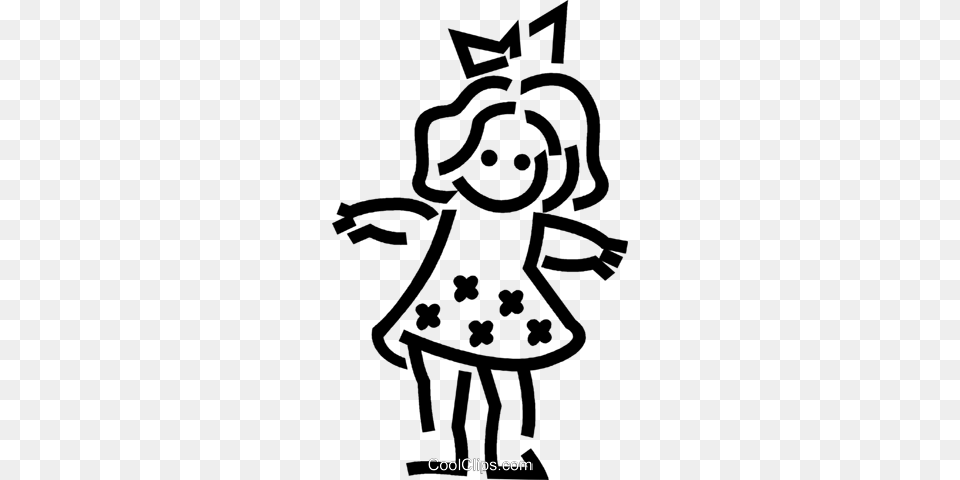 Toy Doll Royalty Vector Clip Art Illustration, People, Person, Stencil, Baby Free Png