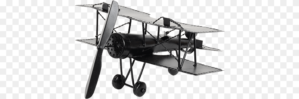 Toy Plane Showpiece Blacktitle Toy Plane Showpiece Biplane, Aircraft, Airplane, Transportation, Vehicle Free Png