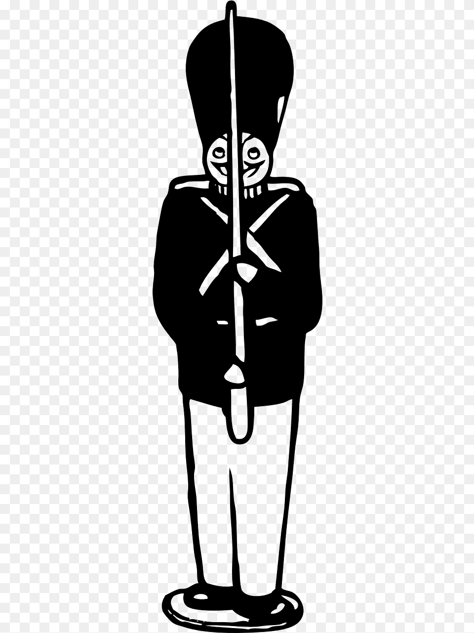Toy Soldier Drawing The Steadfast Tin Soldier Toy Soldier, Gray Png