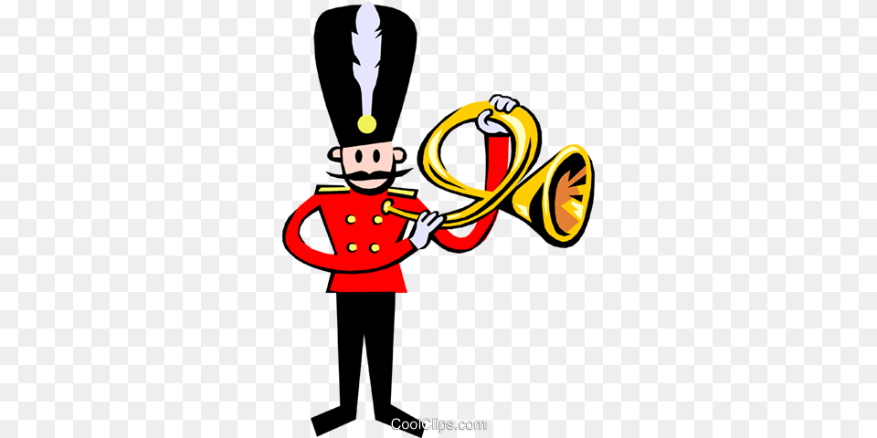 Toy Soldier Royalty Vector Clip Art Illustration, Brass Section, Horn, Musical Instrument, Person Free Png Download