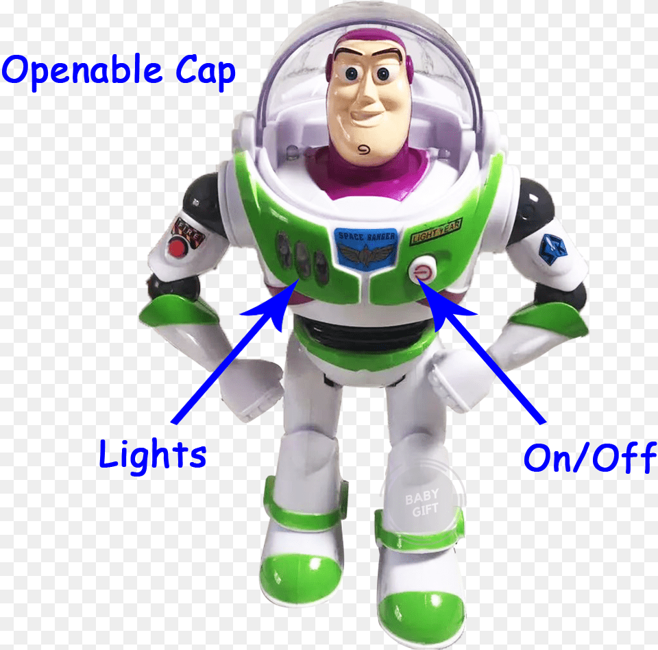 Toy Story 4 Buzz Lightyear Battery Operated Light And Sound Buzz Lightyear, Robot, Baby, Person, Face Free Png Download