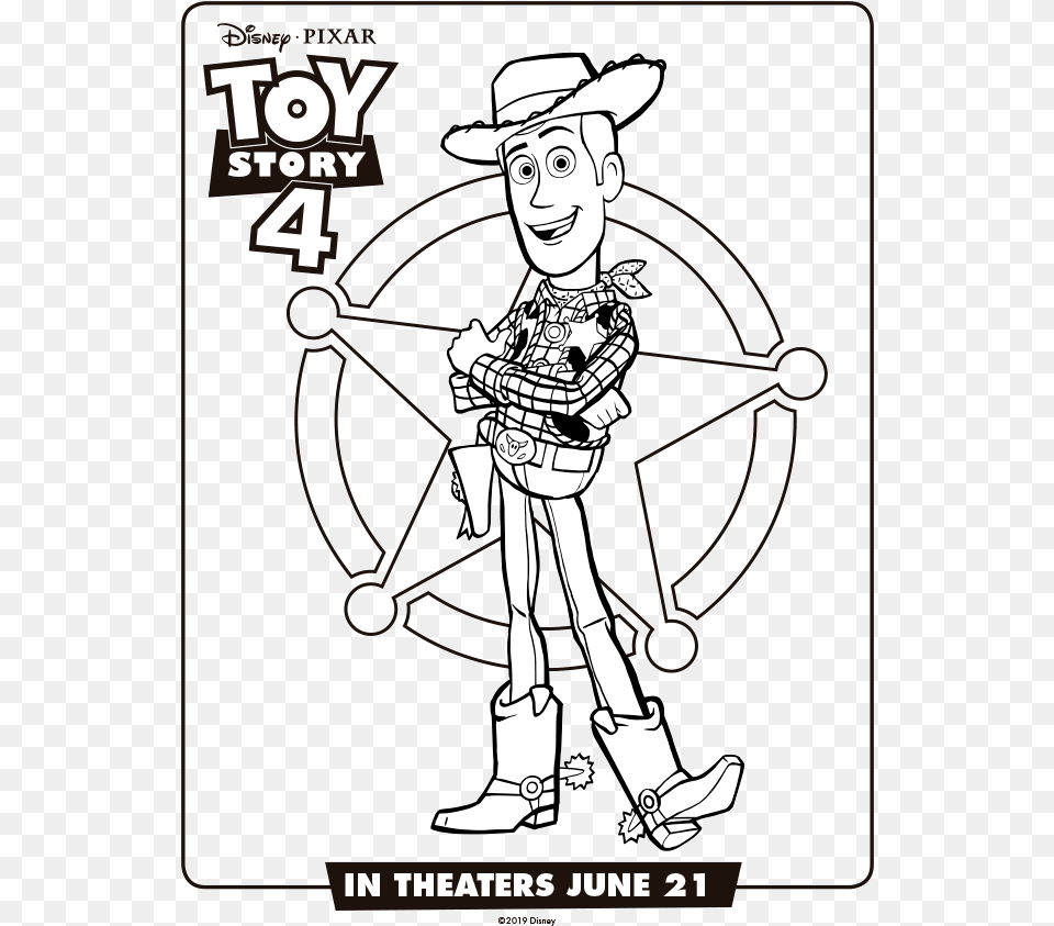 Toy Story 4 Dibujos Para Colorear Woody Toy Story 4 Coloring Pages, Publication, Book, Comics, Person Free Png Download