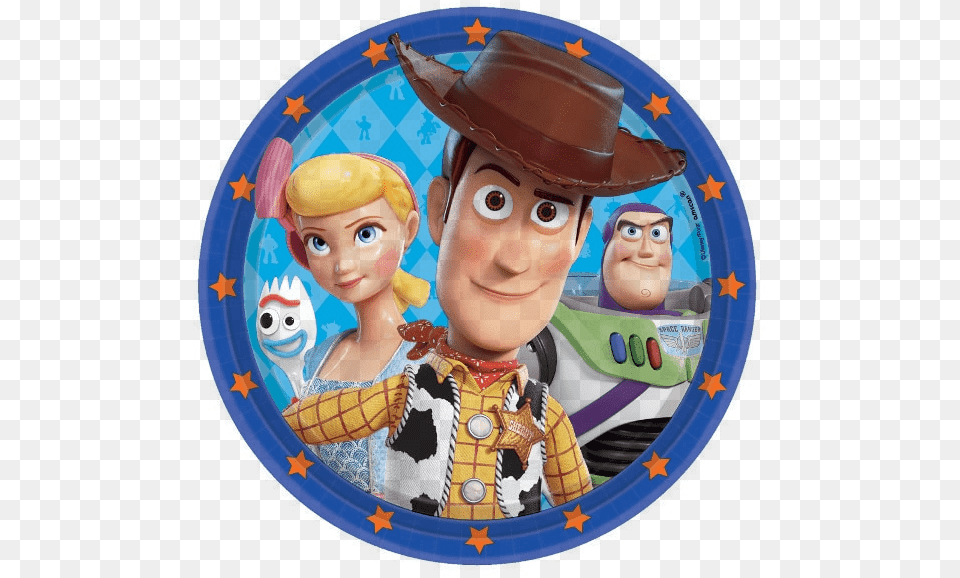 Toy Story 4 Party Plates, Photography, Face, Head, Person Png Image