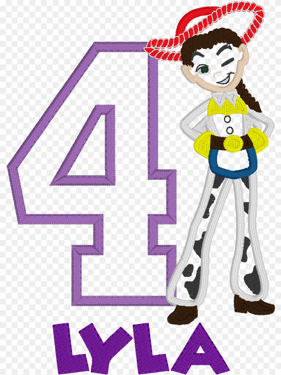Toy Story Inspired Birthday Cowgirl Jessie Cartoon, Person, Text, Number, Symbol Free Png Download