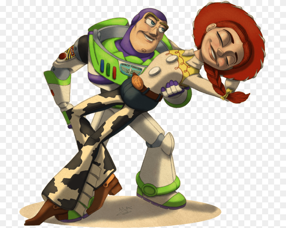 Toy Story Love Buzz Lightyear E Jessie, Baby, Face, Head, Person Free Png Download