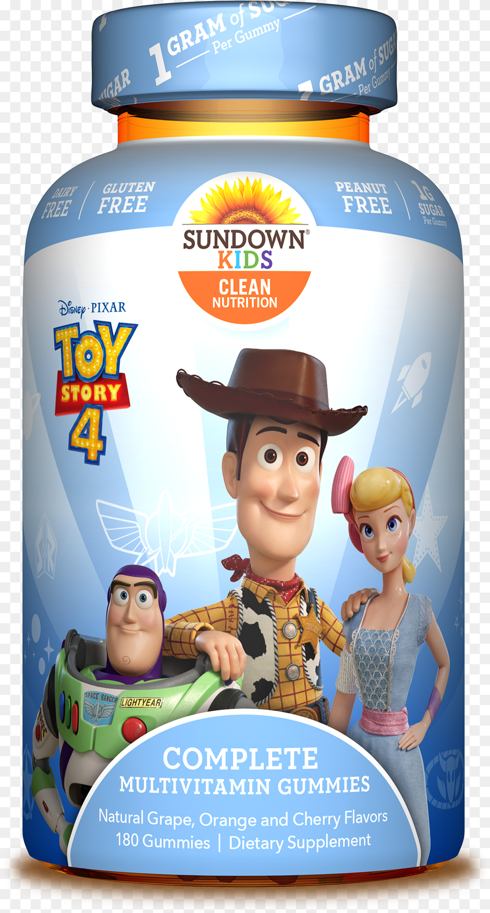 Toy Story Toy Story 4 Gummies, Jar, Person, Baby, Clothing Png Image