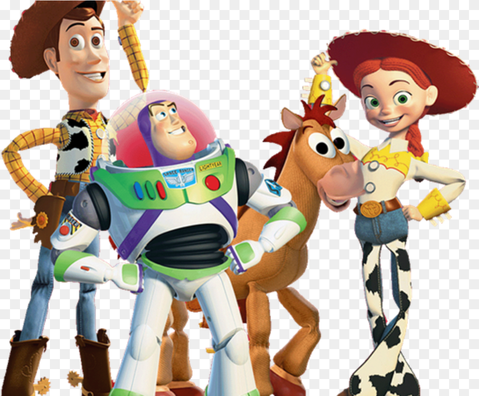 Toy Story Woody Jessie Bullseye Buzz, Doll, Face, Head, Person Free Png Download