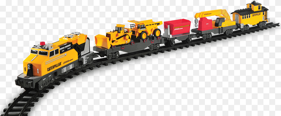 Toy Train Cat Construction Express Train, Locomotive, Railway, Transportation, Vehicle Png