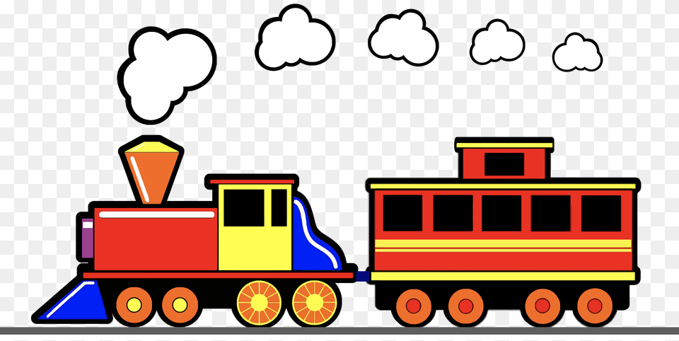 Toy Train Clipart, Locomotive, Railway, Transportation, Vehicle Png Image