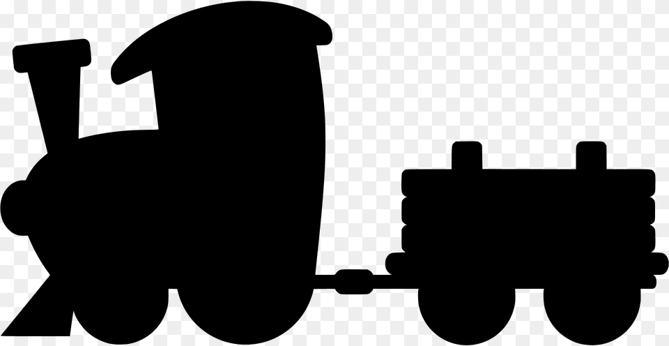 Toy Train Engine And Car Silhouette, Bulldozer, Machine, Device, Grass Png