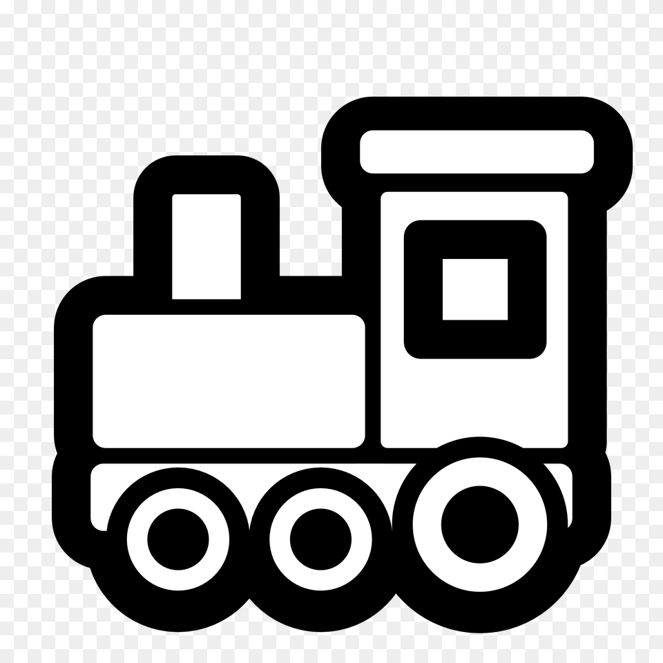 Toy Train Icon, Stencil, Bulldozer, Machine, Wheel Png