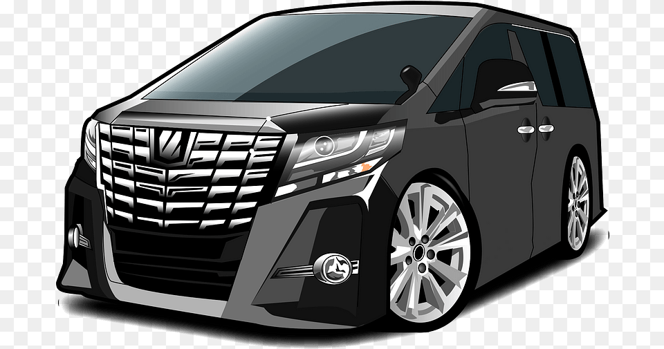 Toyota Alphard Car Clipart Download Transparent Toyota Alphard, Machine, Wheel, Alloy Wheel, Car Wheel Free Png
