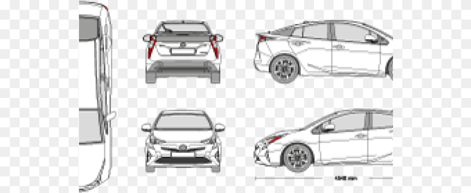 Toyota Clipart Prius Toyota Prius, Car, Vehicle, Transportation, Sedan Png