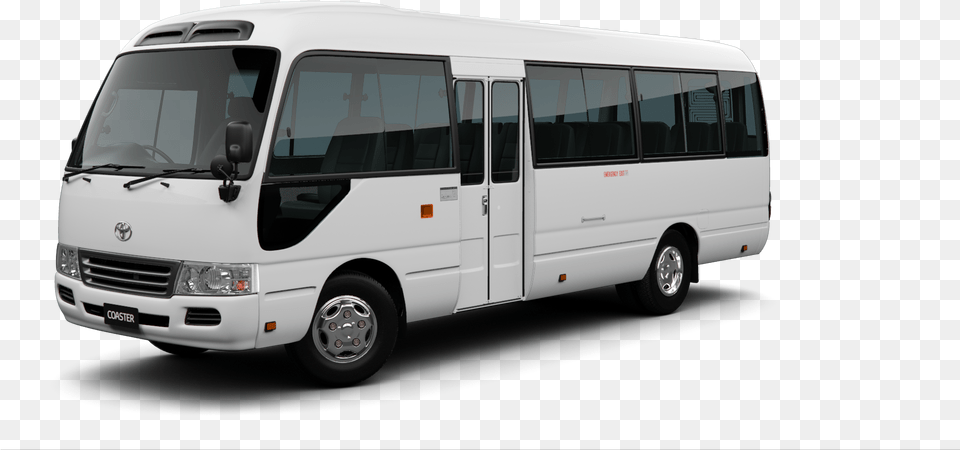 Toyota Coaster Bus, Transportation, Vehicle, Minibus, Van Png Image