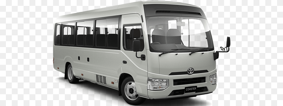 Toyota Coaster Fratres Car Rental Services, Bus, Transportation, Vehicle, Minibus Png Image