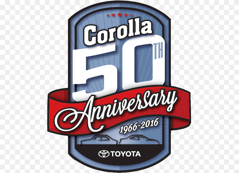 Toyota Corolla 50th Anniversary Logo, Badge, Symbol, Gas Pump, Machine Free Png Download