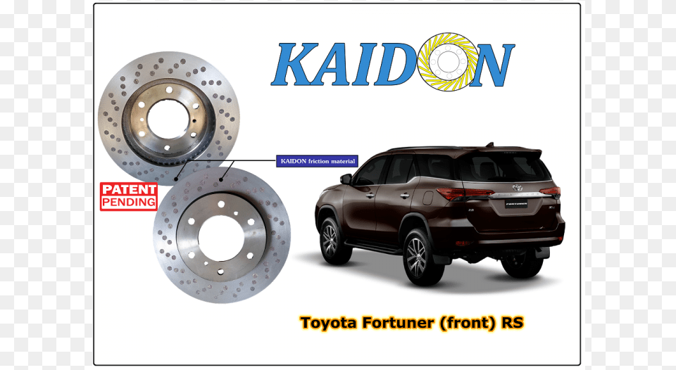 Toyota Fortuner Disc Brake Rotor Kaidon Type Quotrsquot Spec Old Fortuner Vs New Fortuner, Machine, Spoke, Alloy Wheel, Vehicle Free Png Download