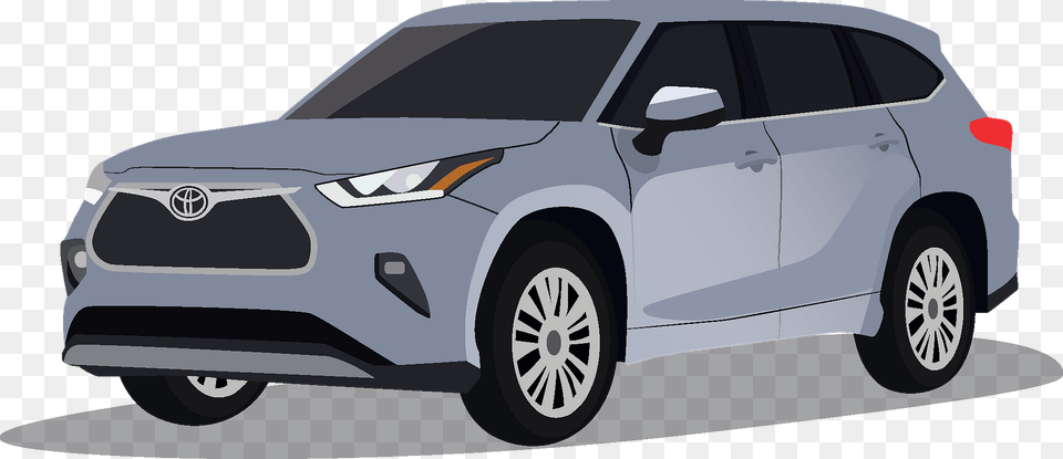Toyota Highlander Clipart, Car, Suv, Transportation, Vehicle Free Png