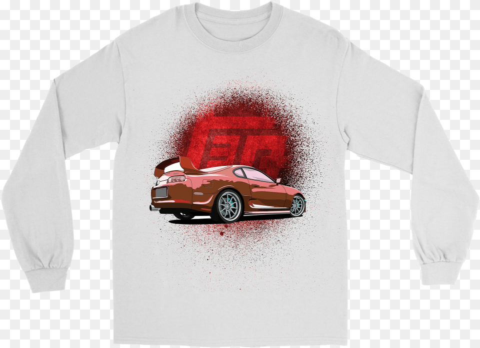 Toyota Supra Jdm Retro Tuner Long Sleeve Shirt Shirt, T-shirt, Clothing, Long Sleeve, Vehicle Free Png Download