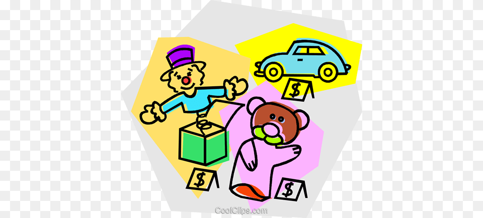 Toys For Sale Royalty Vector Clip Art Illustration, Car, Vehicle, Transportation, Machine Png