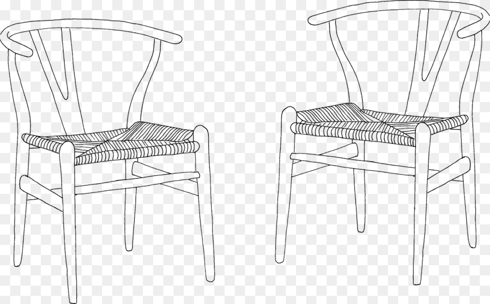 Tpc Illustrations Wishbone Chair, Gray Png