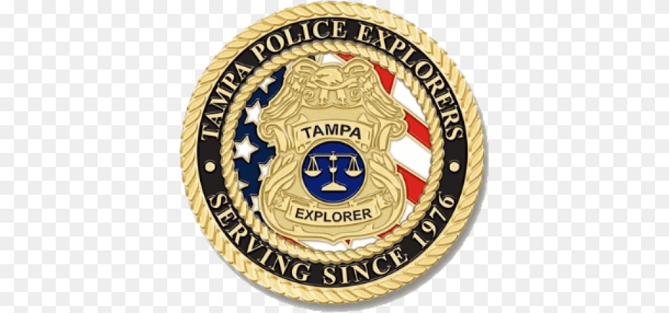 Tpd Police Explorers Logo Tampa Police Department Logo, Badge, Birthday Cake, Cake, Cream Png Image