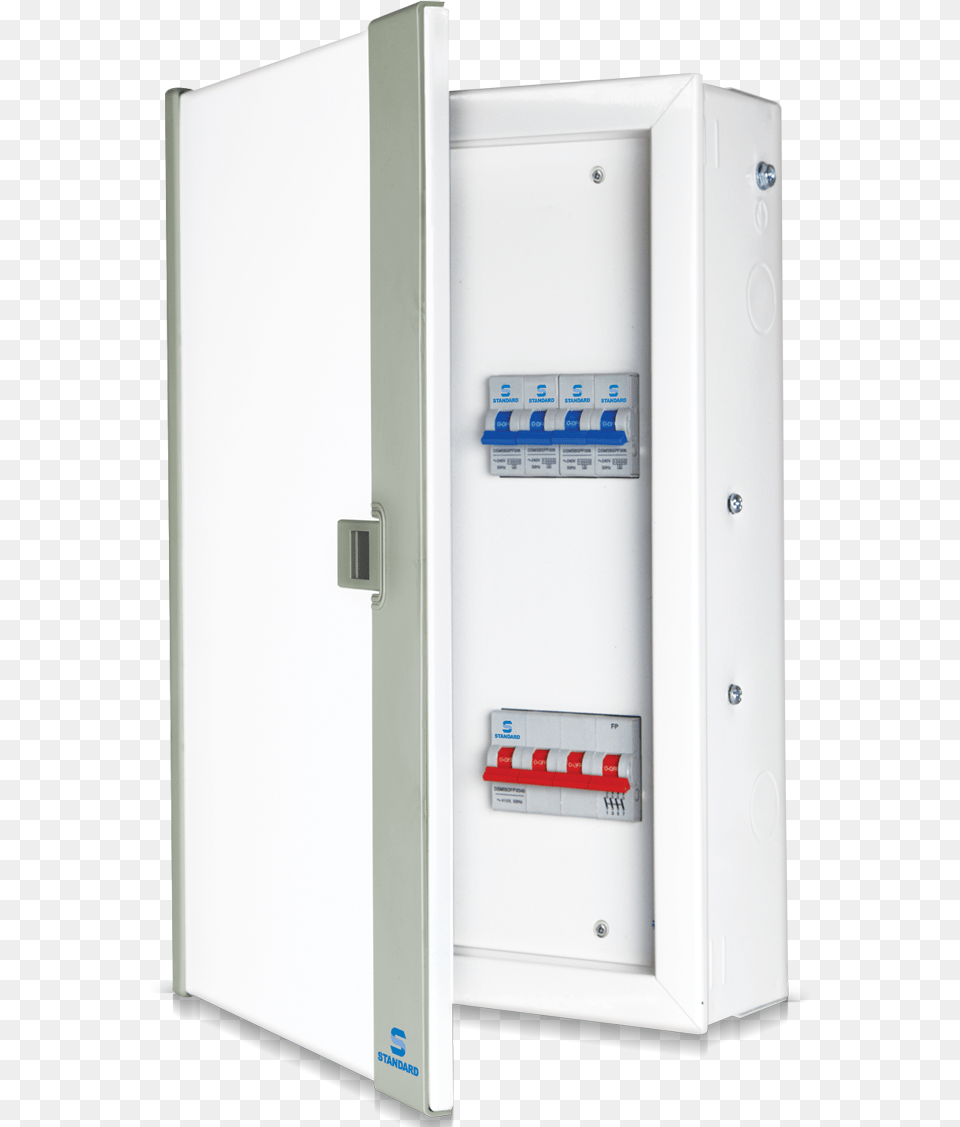 Tpn Double Door Powershell Db 4 Way White Distribution Board, Electrical Device, Switch, Cabinet, Furniture Free Png