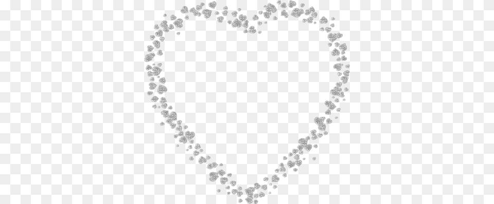 Tpytky Srdce Psd White Glitter Heart, Accessories, Necklace, Jewelry, Gemstone Png Image