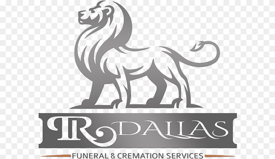 Tr Dallas Funeral Services Logo Leon Vector, Stencil, Animal, Lion, Mammal Free Png