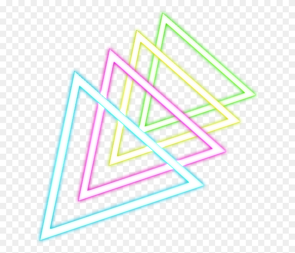 Tr Iangle Neon Light Triangle Hd, Dynamite, Weapon Free Png