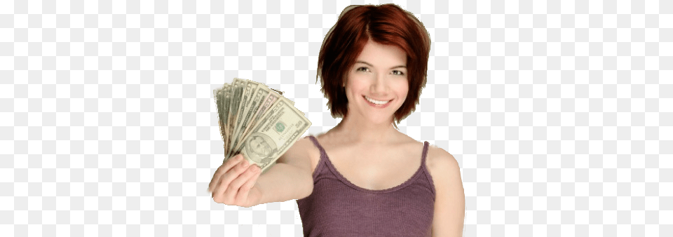 Trabalhe Na Internet A Partir De Casa Nas Horas Livres Cash, Adult, Female, Person, Woman Free Transparent Png