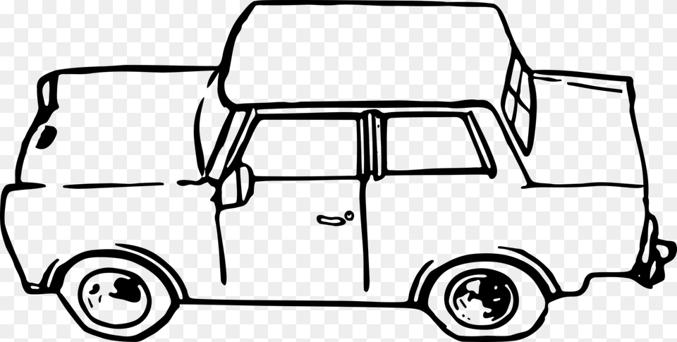 Trabant Car Volkswagen Type Coloring Book Computer Icons, Gray Free Png