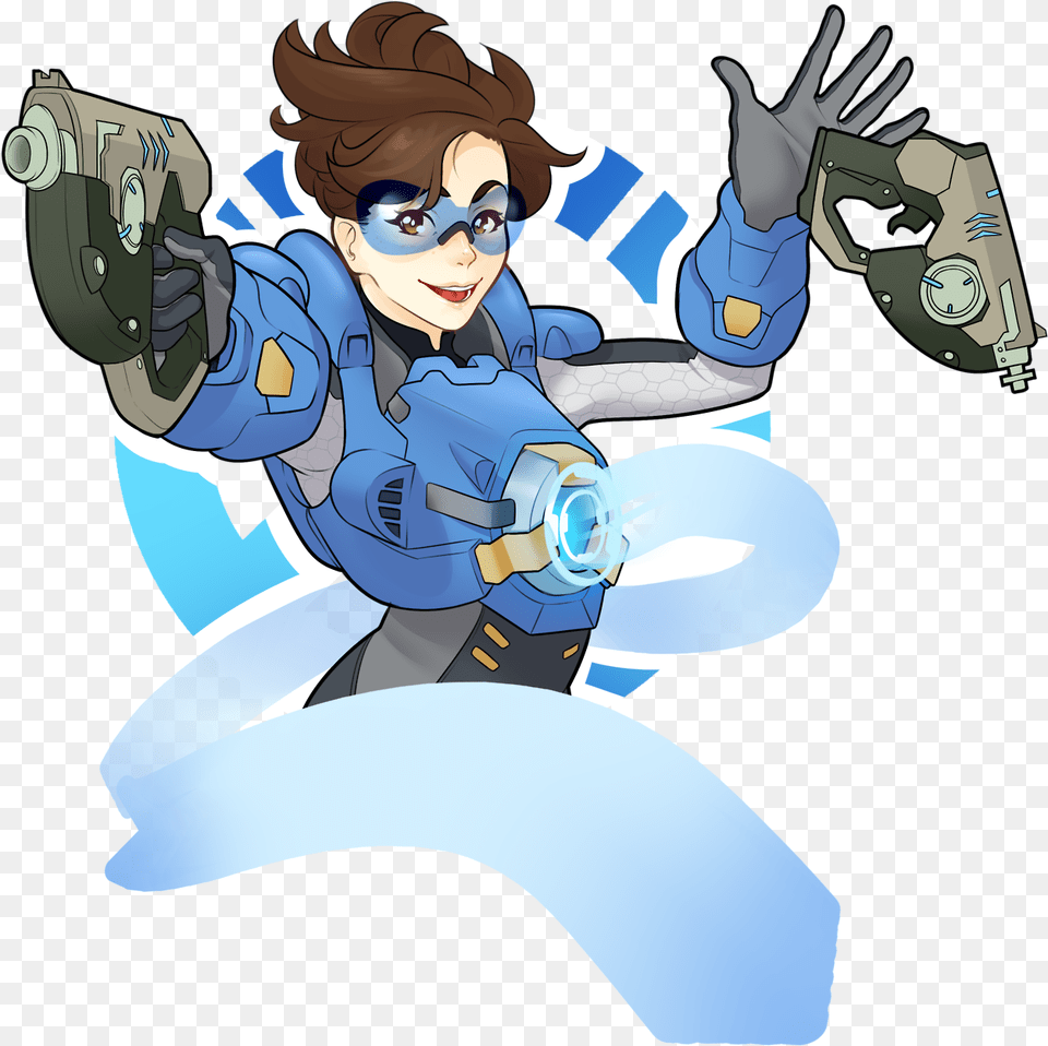 Tracer Cadet Oxton Overwatch, Book, Comics, Publication, Clothing Free Png