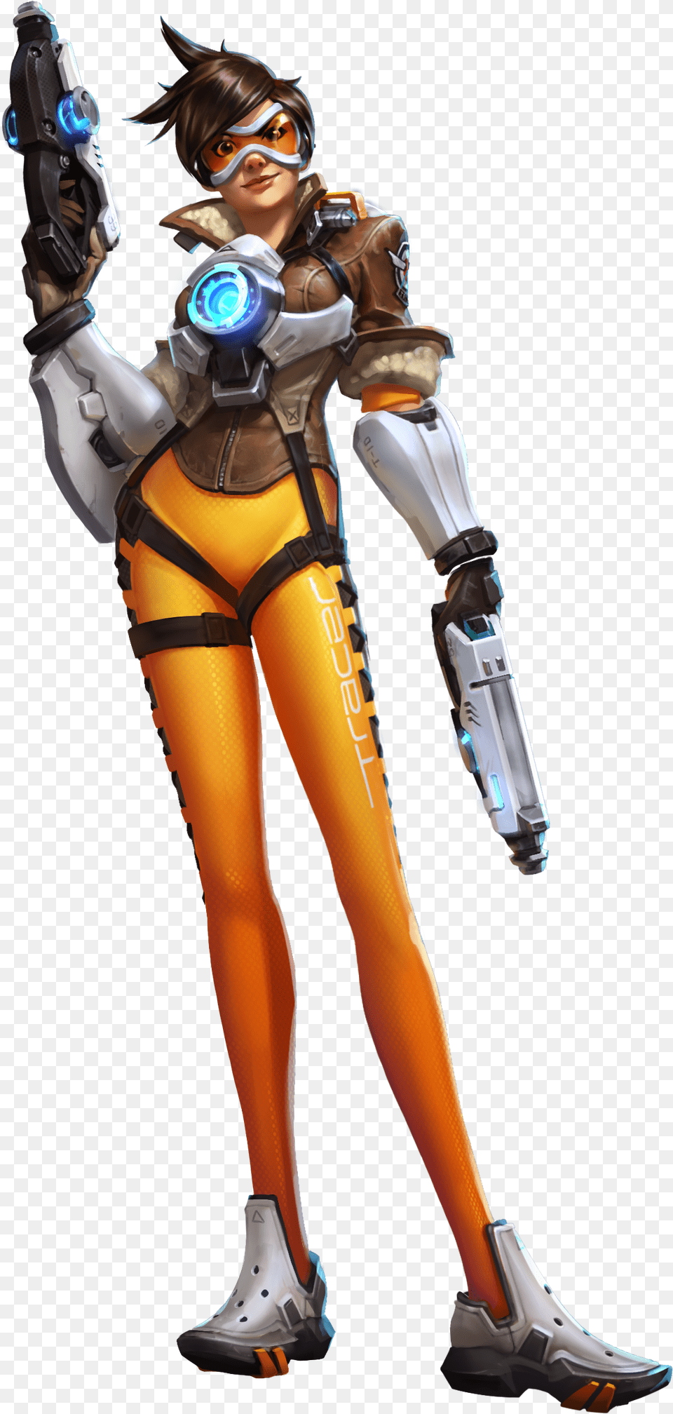 Tracer From Heroes Of The Storm Overwatch Tracer Lena Oxton Cosplay Costume Custom, Adult, Female, Person, Woman Free Transparent Png