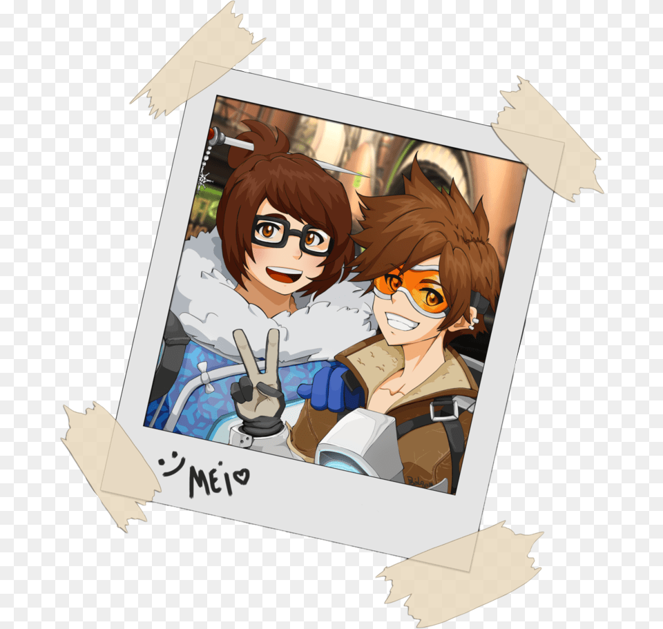 Tracer Mei Anime Overwatch Fanart Tracer, Book, Comics, Publication, Baby Free Png
