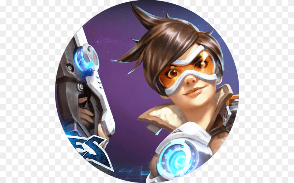 Tracer Official Art, Face, Person, Head, Female Free Png Download