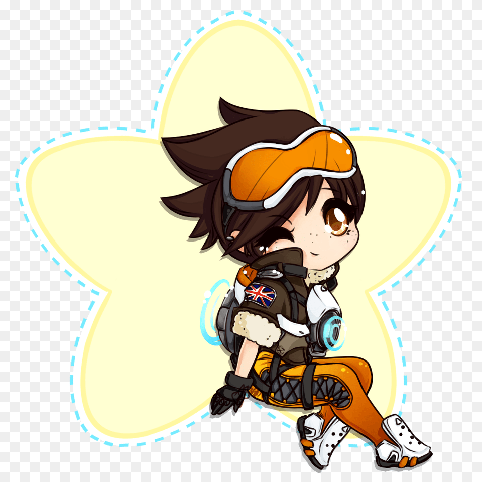 Tracer Overwatch Chibi, Book, Comics, Publication, Baby Png