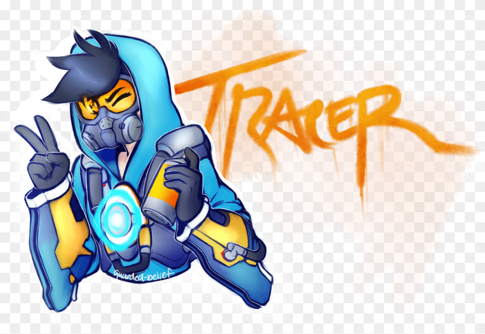 Tracer Overwatch Tracer Overwatch Overwatch Tracer Cartoon, Art, Graphics, Baby, Person Free Png