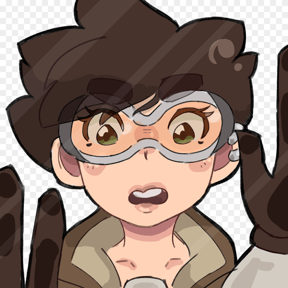 Tracer Trapped In Ur Screen Oh No, Accessories, Goggles, Baby, Person Free Png