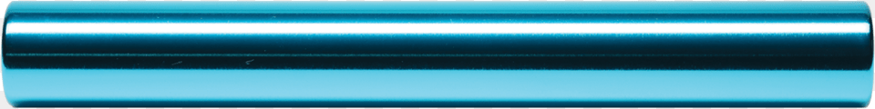 Track And Field Baton Transparent, Aluminium, Turquoise, Foil Free Png Download