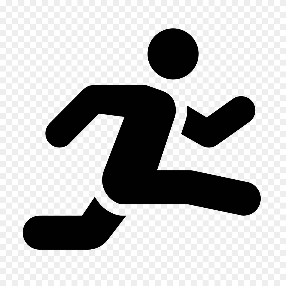 Track And Field Filled Icon, Gray Free Png Download