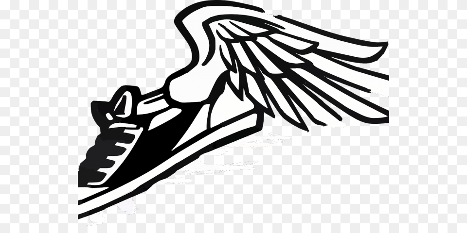 Track And Field Images Clip Art, Animal, Bird, Vulture, Stencil Free Png Download