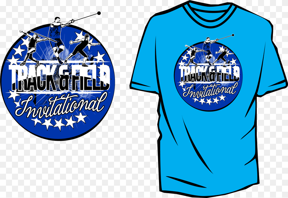 Track And Field Vector Design For Tshirt And Apprel Track Invitational Shirts, Clothing, Shirt, T-shirt, Person Free Transparent Png