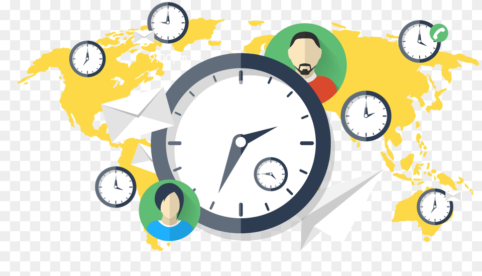 Track Billable Hours With Administration Software, Analog Clock, Clock, Face, Head Free Transparent Png