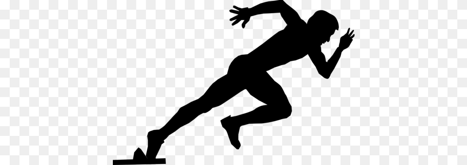 Track Field Sports Running Sprint Silhouette, Gray Png