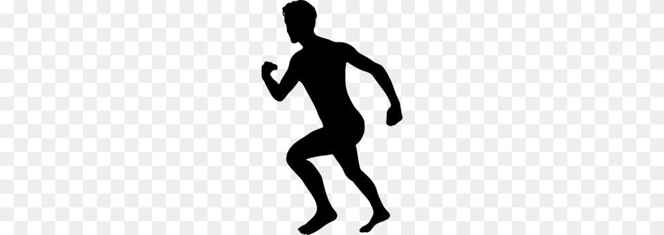 Track Field Sports Running Sprint Silhouette, Gray Free Png Download