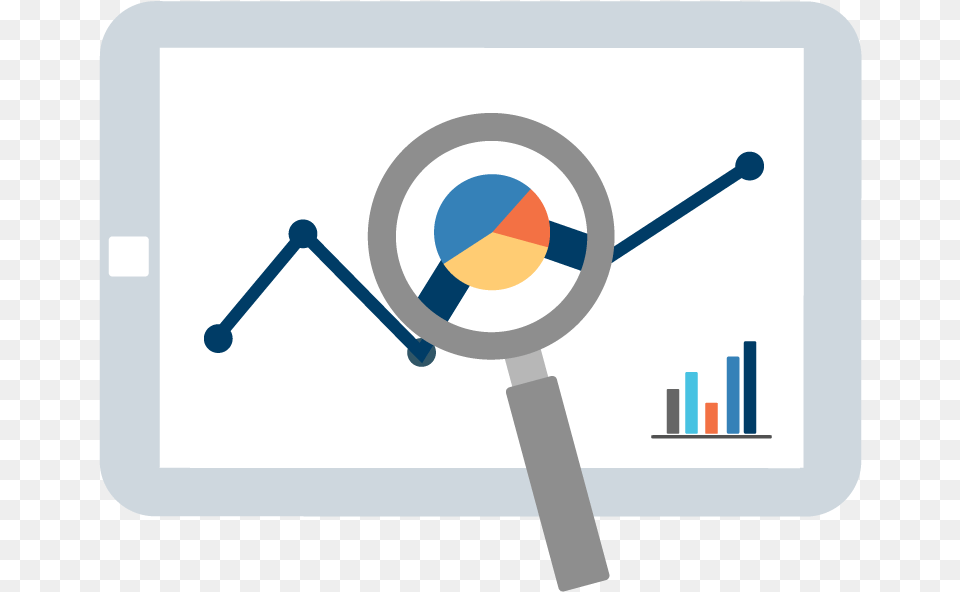 Track Marketing Roi Icon, Magnifying Free Transparent Png