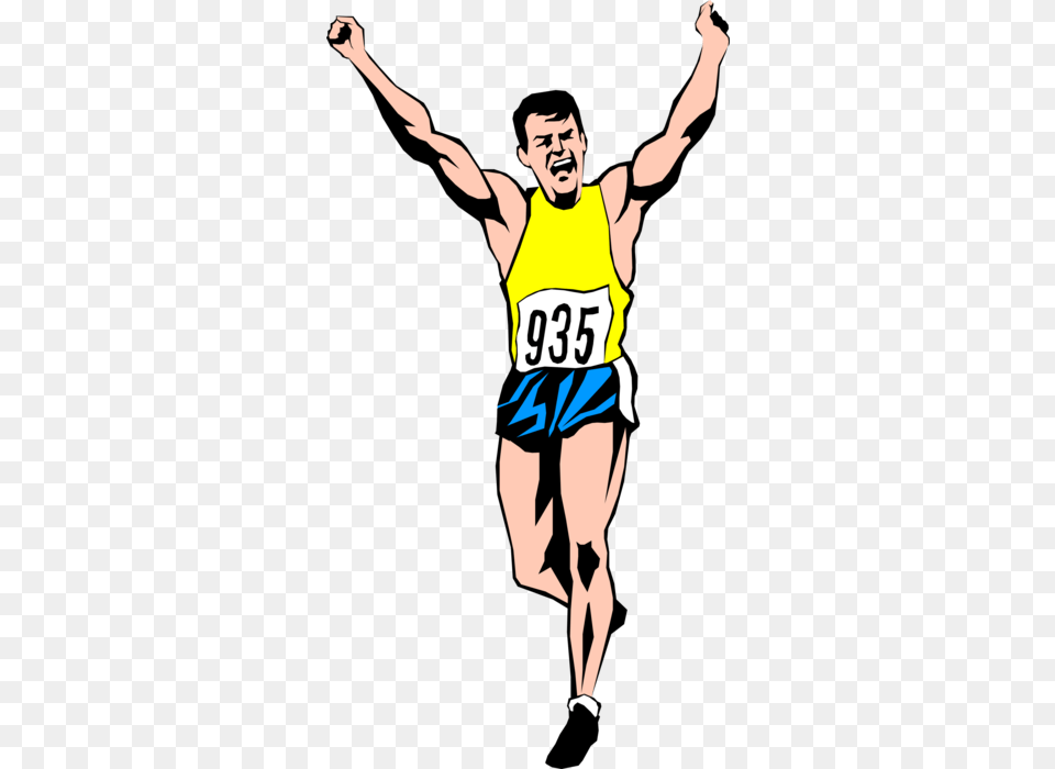 Track Meet Runner Wins Race, Clothing, Person, Shorts, Face Free Transparent Png