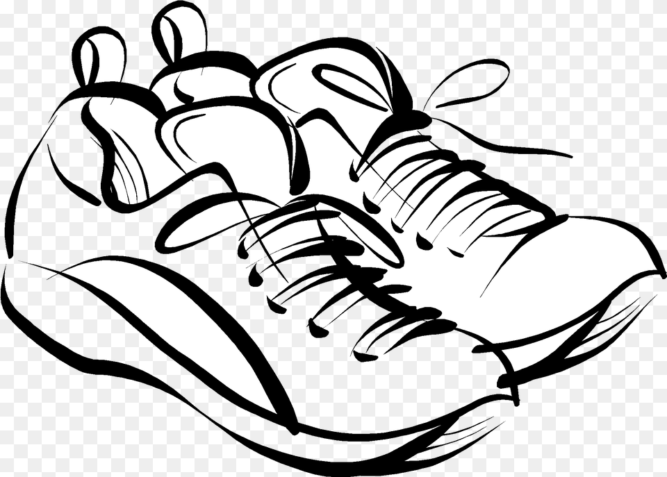 Track Shoe Running Shoes Clipart 4th Of July Running, Clothing, Footwear, Stencil, Electronics Free Png