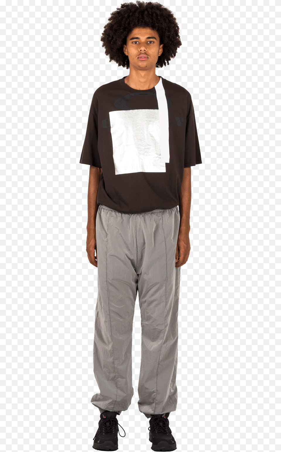 Tracksuit Pant Standing, Boy, T-shirt, Person, Pants Free Png Download